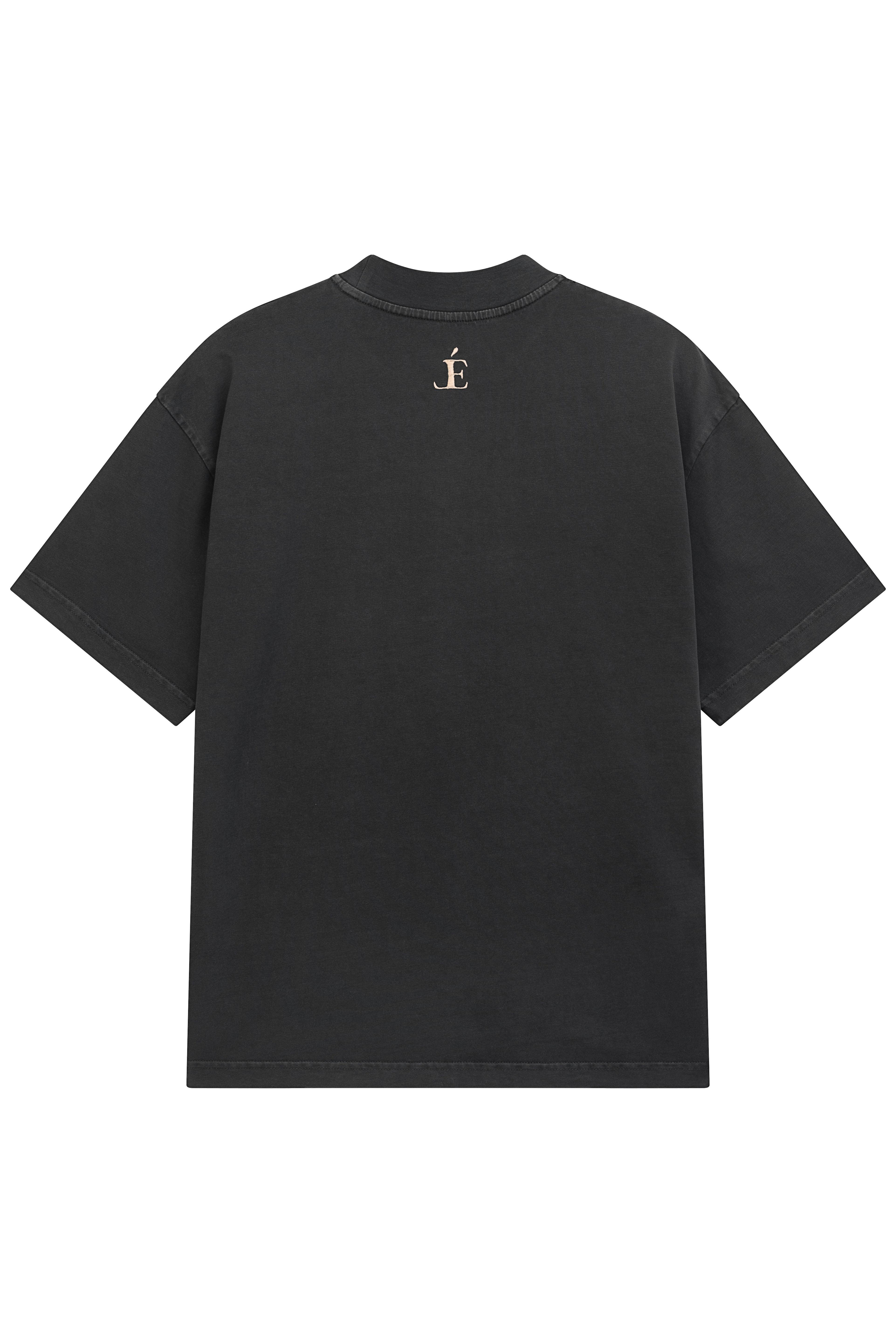 Livonél Silkroad Tee Schwarz Rückseite — Minimalistisches Männer Shirt