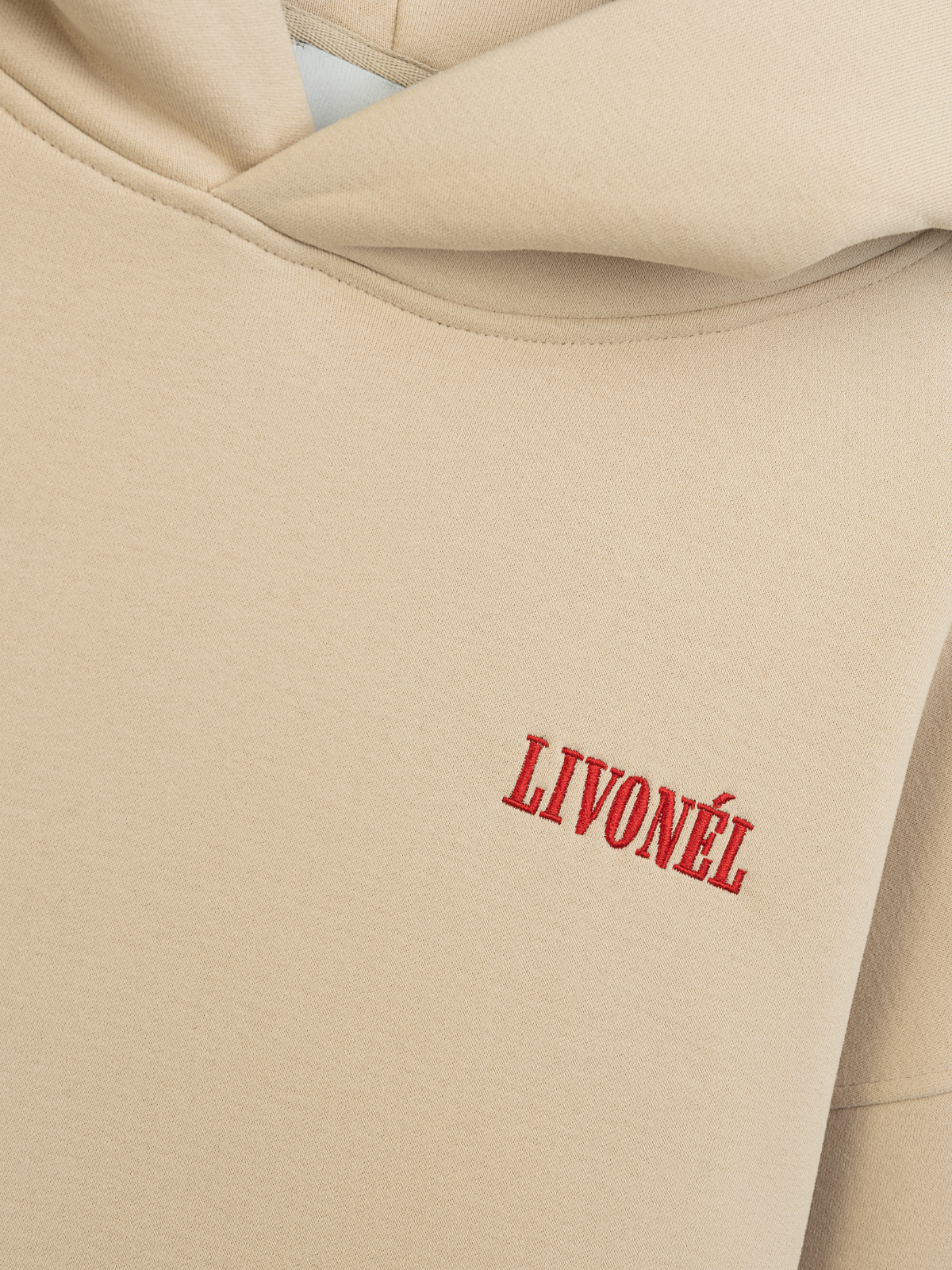 Livonél Heritage Hoodie Detail — Premium Menswear Deutschland